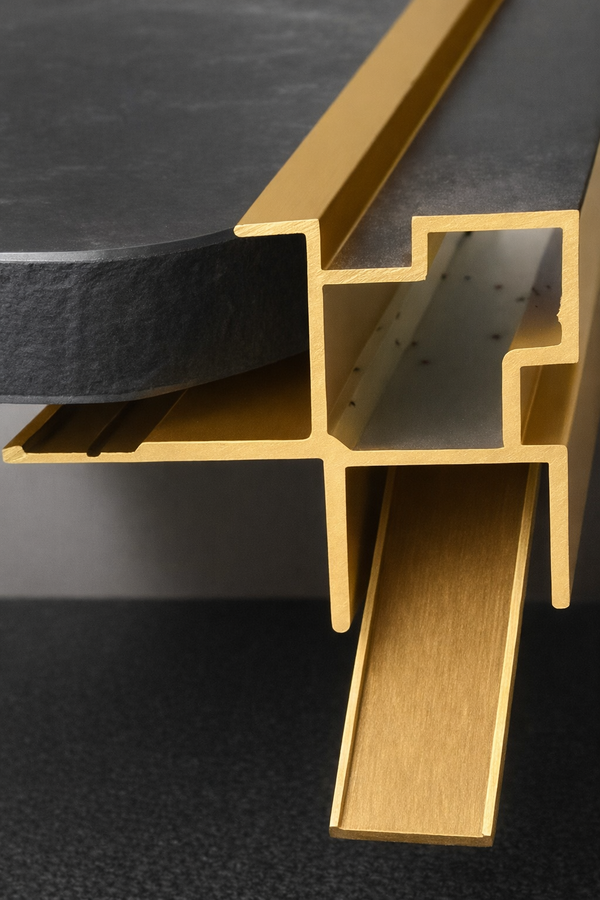 გარე კუთხე სქელი ოქროსფერი