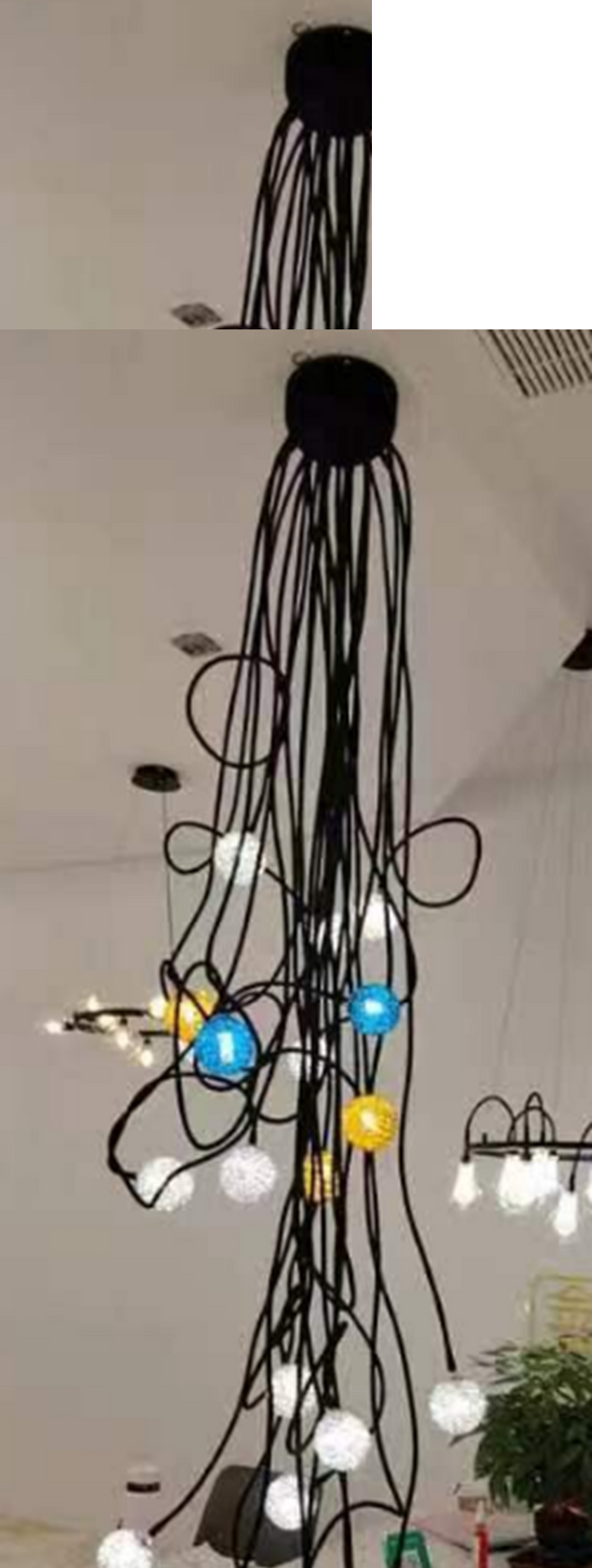 ჭაღი 9024. 25 ნათურა